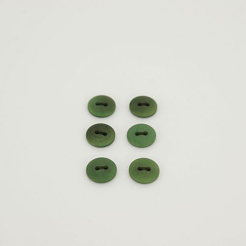 Bio Knöpfe Echt Steinnuss 12mm grün Olive satin matt im Set