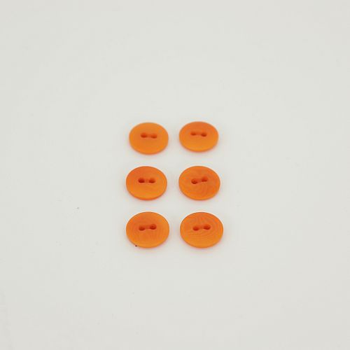 Bio Knöpfe Echt Steinnuss 12mm orange matt im Set