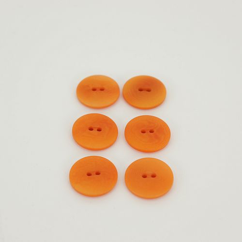 Bio Knöpfe Echt Steinnuss 20mm orange matt im Set