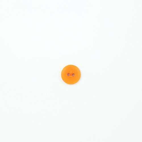Bio Knopf Echt Steinnuss 15mm orange matt