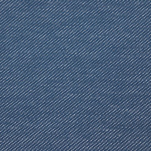 Bio Strickjacquard De-luxe in jeansoptik blau von Stoffonkel