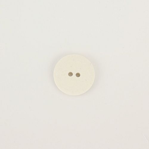 Knopf aus recycelter Baumwolle 20mm weiß natur