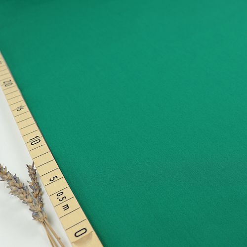 Uni Bio Popeline Candy Cotton in Emerald von Verhees