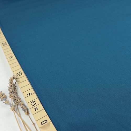 Uni Bio Popeline Candy Cotton in Blue von Verhees
