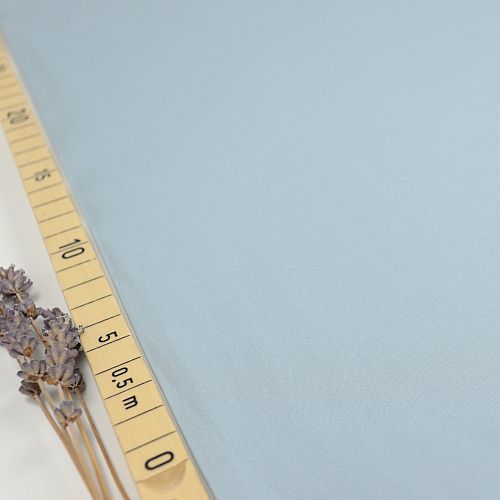 Uni Bio Popeline Candy Cotton in Baby Blue von Verhees