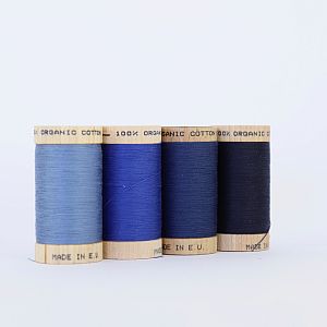 Nähgarn Marineblau 100% Bio Baumwolle Scanfil