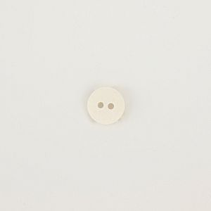 Knopf aus recycelter Baumwolle 12mm weiß natur