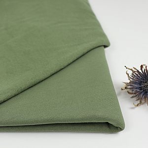 Organic Basic Brushed Sweat in Olive Green von mind the MAKER