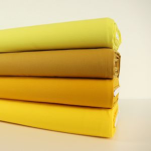 Bio Jersey Stoff uni senf gelb