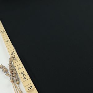 Uni Bio Popeline Candy Cotton in Black von Verhees