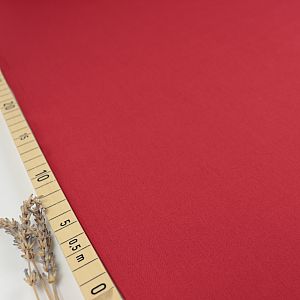 Uni Bio Popeline Candy Cotton in Dark Red von Verhees