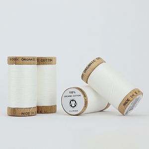 Nähgarn Weiß 100% Bio Baumwolle Scanfil